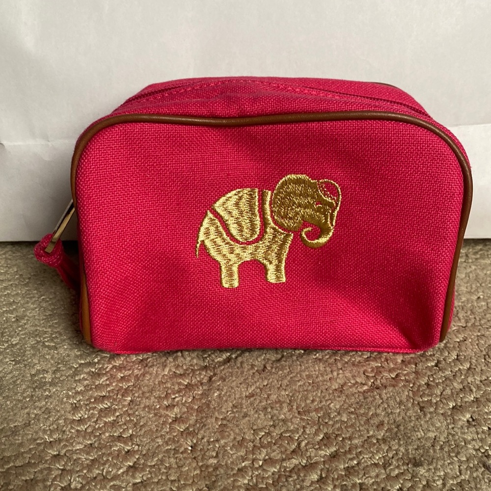 Spartina 449 Pink Travel Pouch Elephant